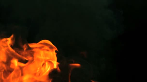 慢动作消失的火焰 — 图库视频影像