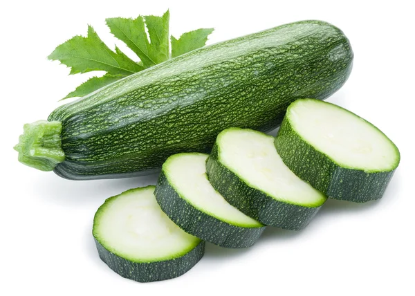 Zucchini på en vit bakgrund. — Stockfoto