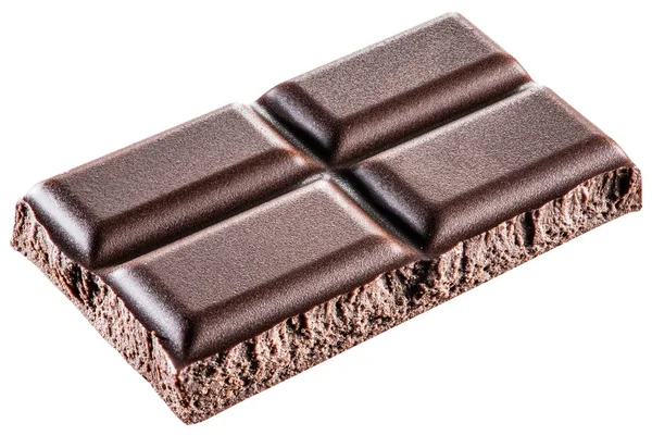 Bucăți de bar de ciocolată. Fișierul conține căi de tăiere . — Fotografie, imagine de stoc