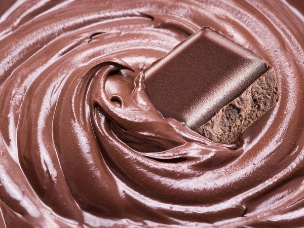 Cioccolato fuso o glassa di cioccolato . — Foto Stock