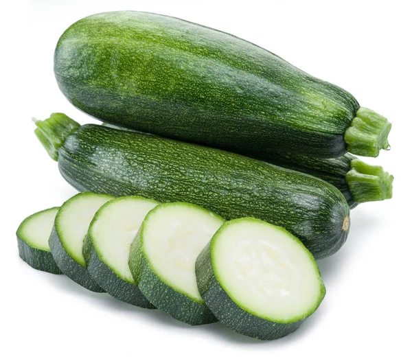 Zucchini auf weißem Hintergrund. — Stockfoto