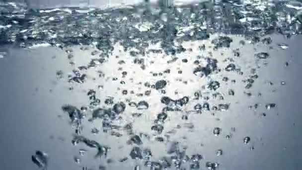 Water pouring and splashing, slow motion 120fps. — Stock Video