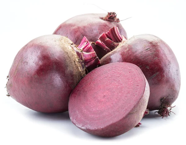 Red beet or beetroot on white background. — Stock Photo, Image