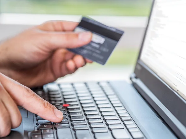 Compras en línea. Contexto empresarial . — Foto de Stock