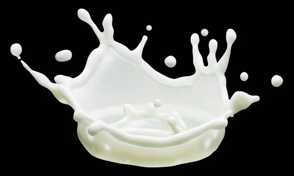 Milk splash. Macro shot. — Stock Photo, Image