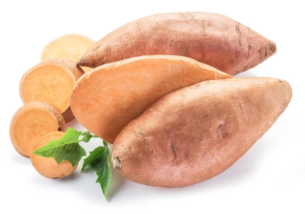 Sweet potato. Isolated on a white background. — Stock Photo, Image