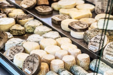  Açık hava-Market farklı peynir.