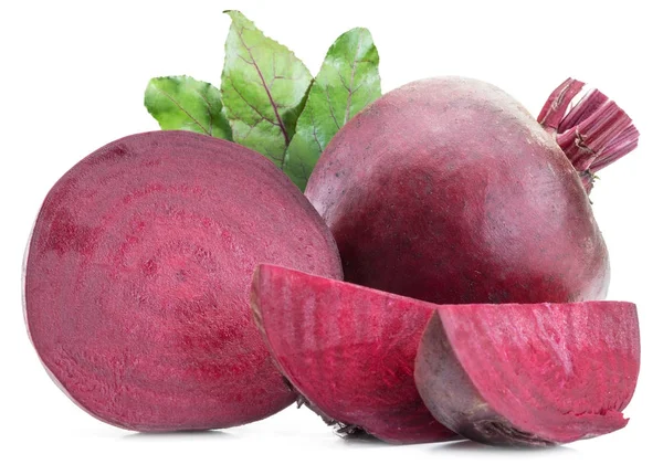 Red beet or beetroot on white background. — Stock Photo, Image