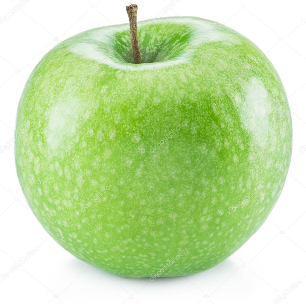 Ripe green apple fruit. 
