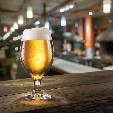 Bar hafif bira soğuk cam sayaç.