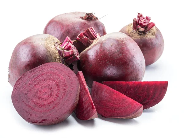 Red beet or beetroot on white background. — Stock Photo, Image