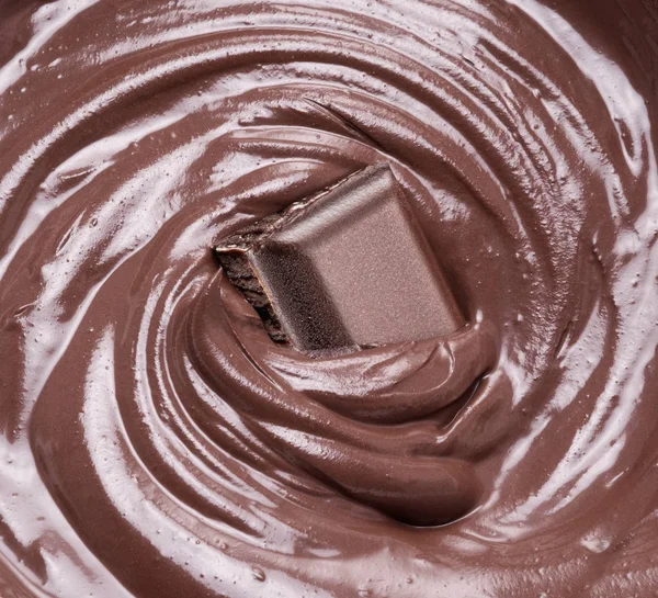 Cioccolato fuso o glassa di cioccolato . — Foto Stock