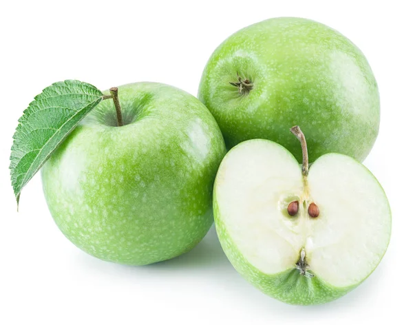 Reife grüne Äpfel. — Stockfoto