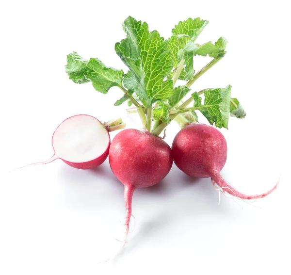 Roter Salat auf weißem Hintergrund. — Stockfoto