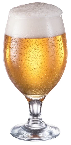 Verre fumé de bière . — Photo