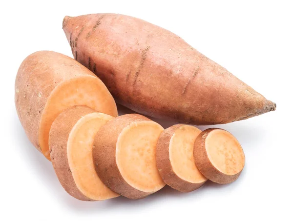 Sweet potato. Isolated on a white background. — Stock Photo, Image