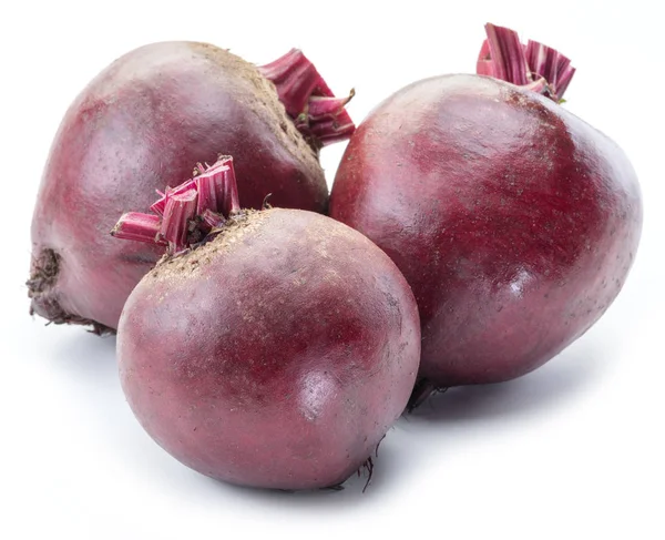 Red beet or beetroot on white background. — Stock Photo, Image