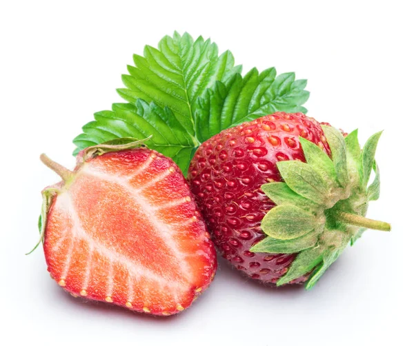 Fragola sullo sfondo bianco. — Foto Stock