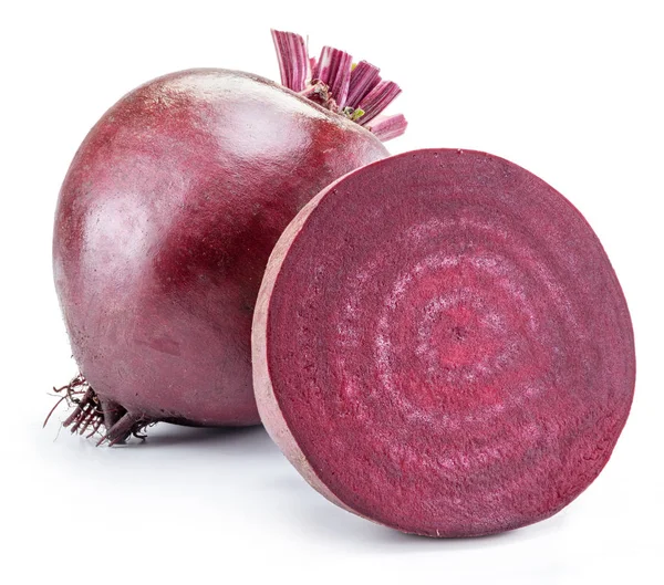 Red beet or beetroot on white background. — Stock Photo, Image