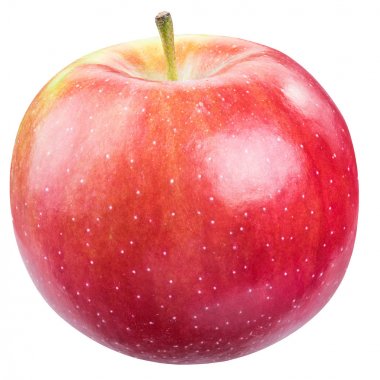 Olgun Kırmızı elma. Dosyada, kırpma yolu.