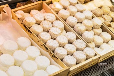  Açık hava-Market farklı peynir.