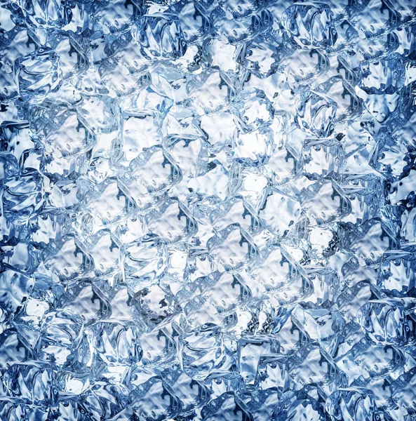 Ice cube achtergrond. Bovenaanzicht. — Stockfoto