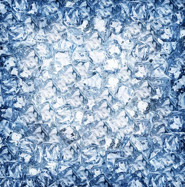 Eiswürfel Hintergrund. Ansicht von oben. — Stockfoto