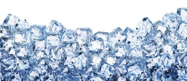 Ice cube background. Clipping path. clipart