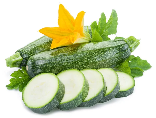 Zucchini on a white background. — Stock Photo, Image