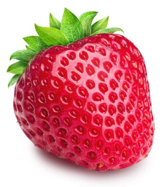 Çilek beyaz arka planda izole.