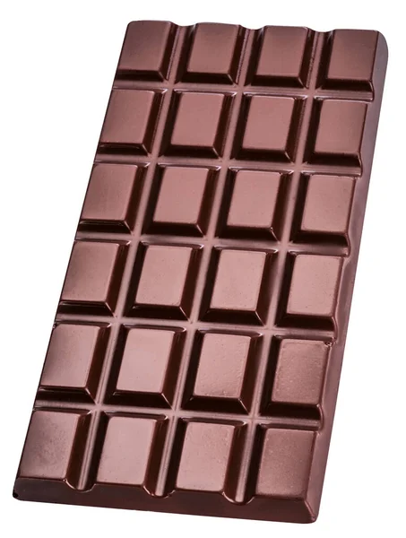 Mléčná Čokoláda Izolovaná Bílém Pozadí Soubor Obsahuje Cestu Oříznutí — Stock fotografie
