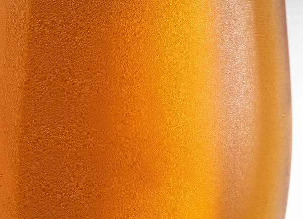 Bicchiere Raffreddato Birra Primo Piano Piccole Gocce Acqua Sulla Superficie — Foto Stock