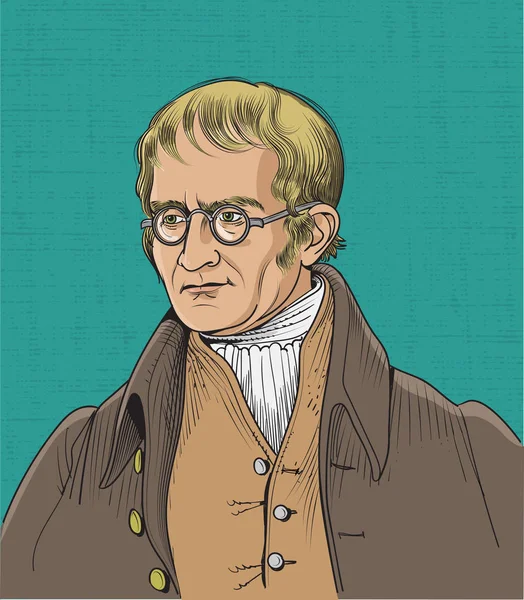 John Dalton — Wektor stockowy