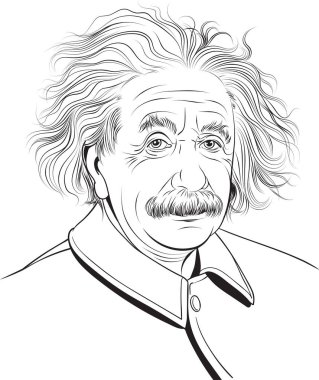 albert einstein portre