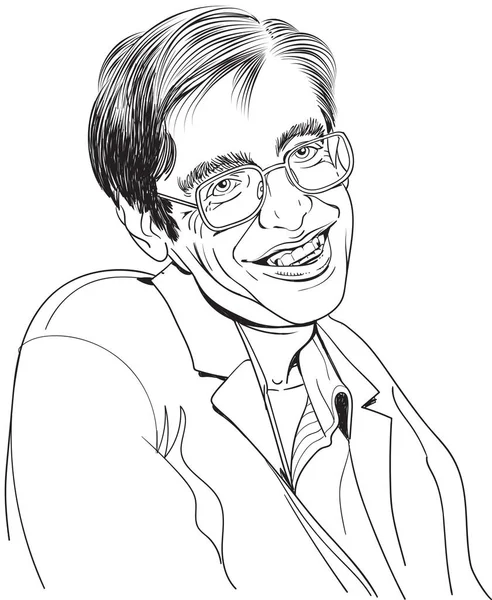 Stephen Hawking — Stok Vektör