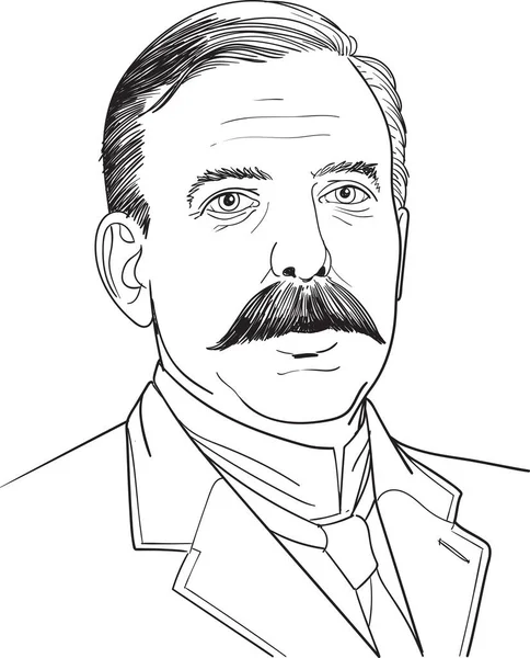 Ernest Rutherford — Stockvector