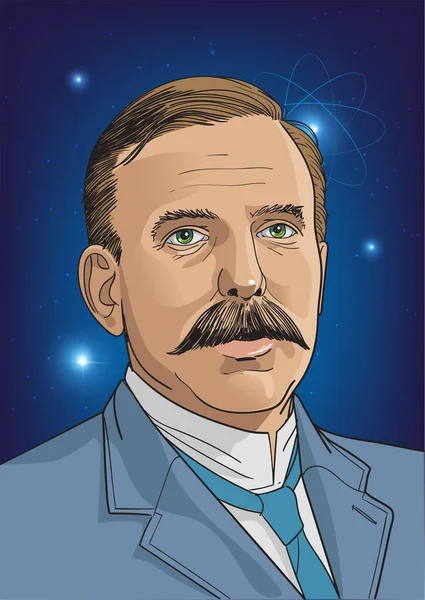 Ernest Rutherford — Vettoriale Stock