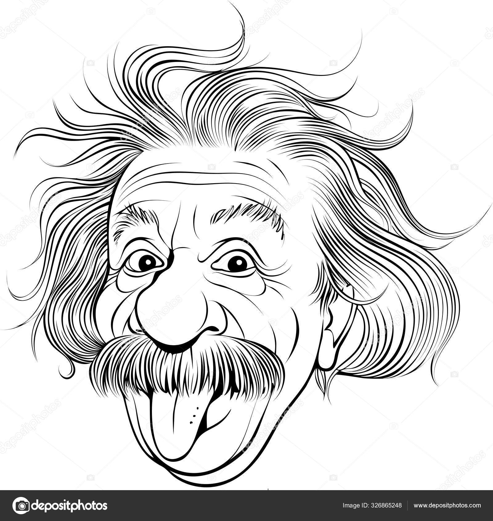 Albert Einstein portrait Stock Vector by ©fogbird 326865248