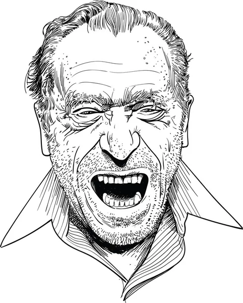 Charles Bukowski — Vettoriale Stock