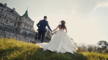 Düğün çift Runing