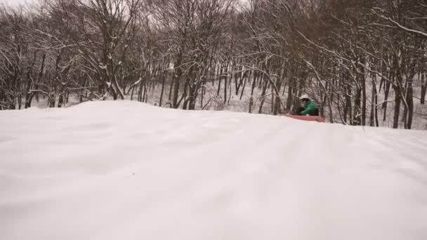 Snowboard küme yönetim kurulu ekipman — Stok video