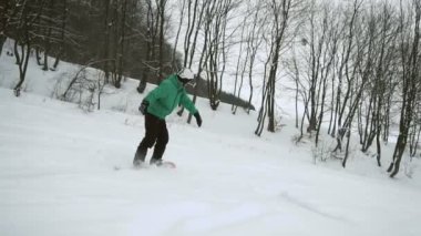 Snowboard slaytlar kar yamaç