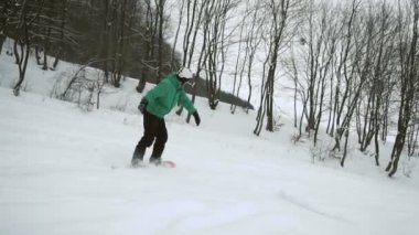Snowboard slaytlar kar yamaç