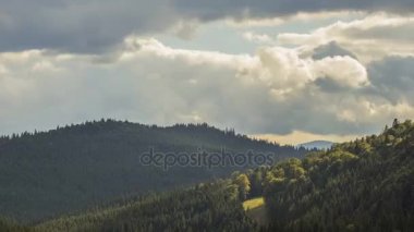 Ukrayna Karpatlar dağ timelapse