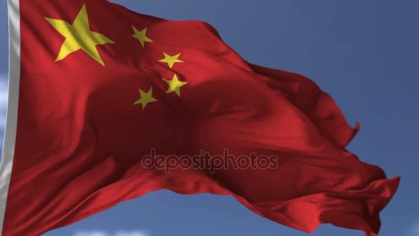 Bandera de China — Vídeo de stock