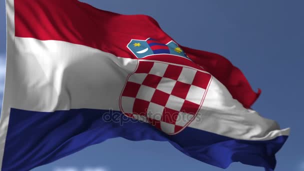 Drapeau de Croatie — Video