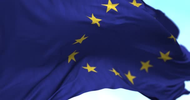 Europa unie vlag — Stockvideo