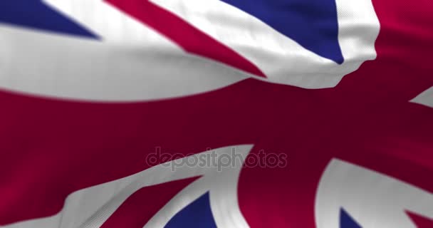 Flagge Großbritanniens — Stockvideo