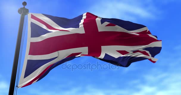 United Kingdom Flag — Stock Video