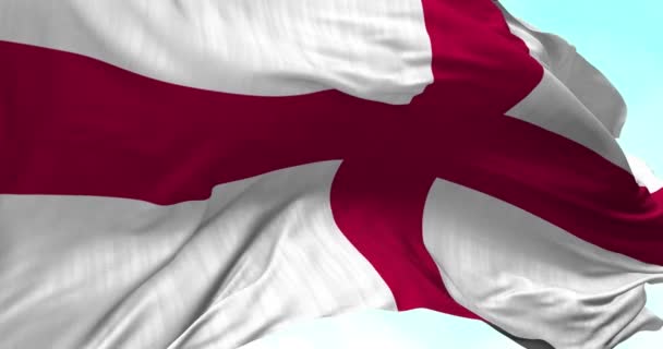 England flagga i vinden — Stockvideo